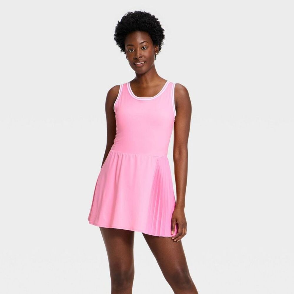 All In Motion - Women's Pleated Active Dress - All In Motion Pink Pink - Picture 1 of 4